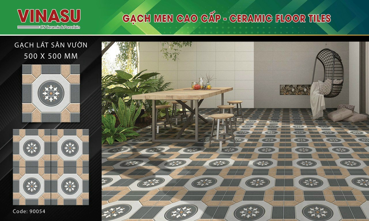 Gạch 50x50 loại 1 Ms 0054 giá 110,000/m2